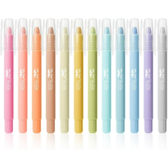 Mr. Pen- Gel Highlighters, 12 Pack, Assorted Colors (Pastel, Morandi & Vintage)
