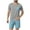 Light Blue, variant on Clothes Under $10! ZhiZhuang Men's Striped Pajama Sets 2-piece Lounge Sleep Sets Soft Comfy Sleepwear Men Short Sleeves and Shorts Pjs Set