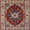 thumbnail image 1 of Ahgly Company Indoor Square Mid-Century Modern Saffron Red Persian Area Rugs, 3' Square, 1 of 6