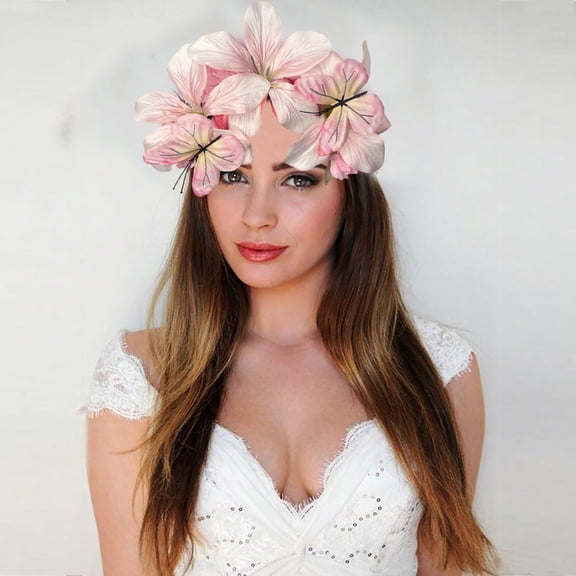 WCJM Halloween Flower Headband for Women Butterfly Tea Fascinators Hat Halloween Costume Headpiece Flower Headband for Women Butterfly Tea Fascinators Hat Halloween Costume Headpiece