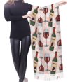 thumbnail image 4 of Shawl Wraps for Women - Wine Print No.J920 Oversized Fall Winter Fashion Blanket Scarf for Women, 4 of 6