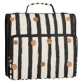 thumbnail image 5 of FORMRS Zipper Binder with Shoulder Strap 2-inch Ring 500 Sheet Capacity File Bag, Black Abstract Stripes, 5 of 5