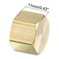 thumbnail image 3 of 1/4-Inch Brass Cap 10 pcs G1/4 Female Pipe Fitting Hex Compression Stop Valve Connector, 3 of 4