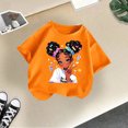 thumbnail image 4 of WOYY Little Girls Graphic Tee Round Neck Short Sleeve T-Shirt Cotton Summer Casual Tshirt, 4 of 4