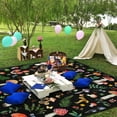 thumbnail image 2 of Mushroom Picnic Blankets Waterproof Foldable,60’‘x80'''' Portable Dual Layers Outdoor Travel Camping Backpacking Hiking Beach Blanket Mat for Grass Padded Lawn Park Beach,Picnic Accessories, 2 of 5