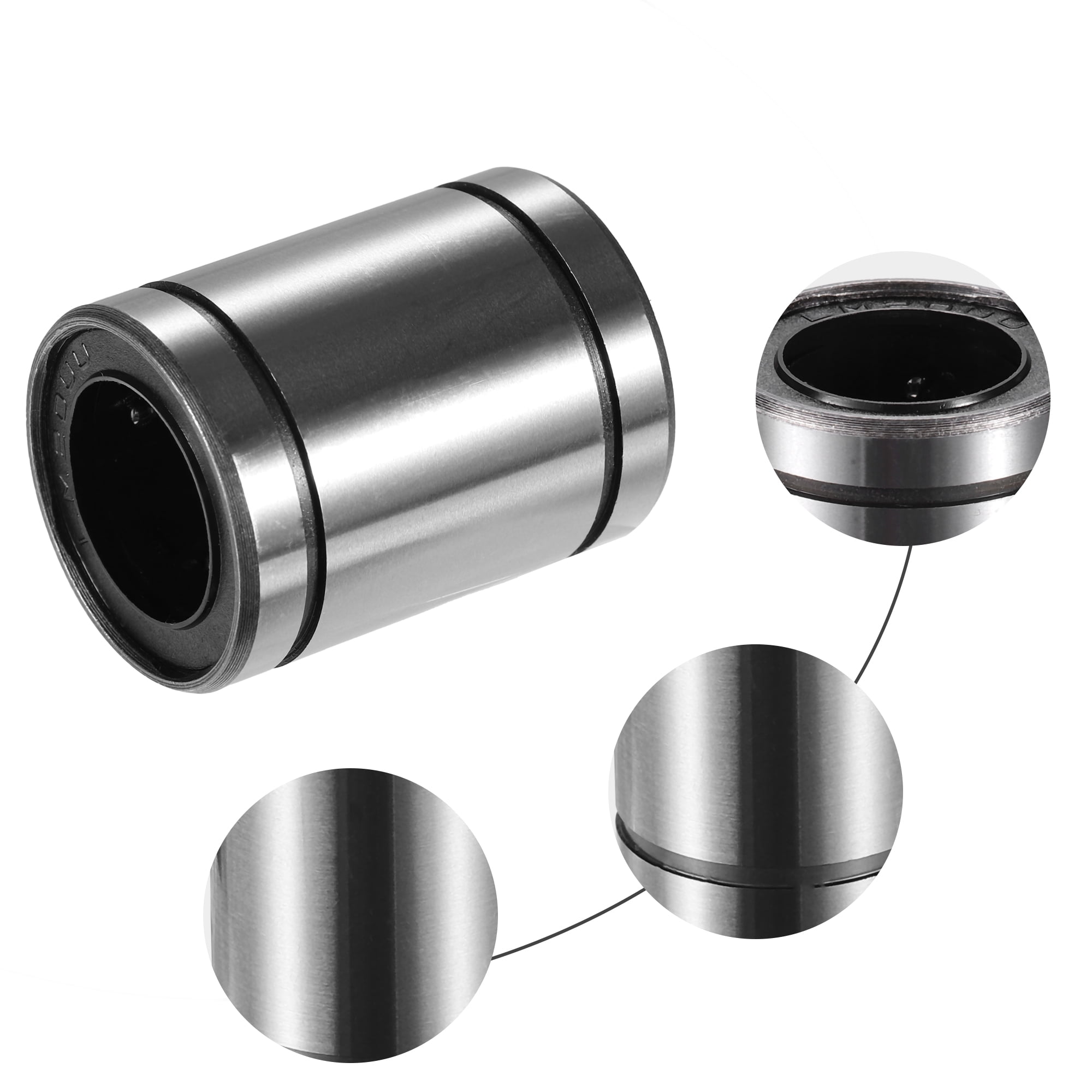 Unique Bargains 4 Pcs LM20UU 20mm IDx32mm ODx42mm Length Linear Ball Bearings Silver Tone