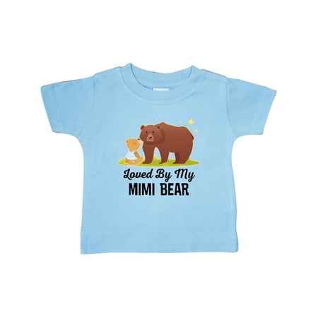 

Inktastic Mimi Bear Loves Me Grandbaby Gift Gift Baby Boy or Baby Girl T-Shirt