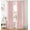 Baby Pink, variant on 100% Blackout Curtains for Bedroom, Thermal Insulated Room Darkening Drapes, 84 Inch Long, Clip Rings Linen Blackout Window Panels, Ruby Red, 2 Panels, W50xL84