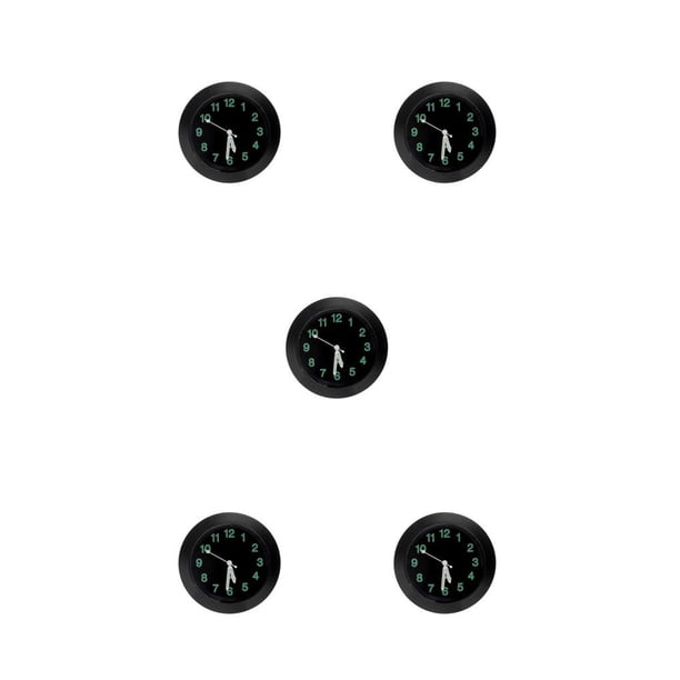 Riwesomey Reloj de ventilación de coche autoadhesivo resistente al desgaste, reloj de salpicadero de coche, reloj de automóvil, accesorios de Type2 NO2