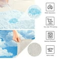 thumbnail image 6 of Bathroom Plush Absorbent Mat Single U-pad 20x24 Inches Bath Mat Fluffy Suitable For Bathroom Toilet Living Room Absorb Water Non-Slip Durable Beautiful White Cloud, 6 of 9