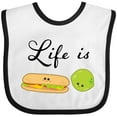 thumbnail image 3 of Inktastic Life is Sublime- Cute Food Pun Boys or Girls Baby Bib, 3 of 4