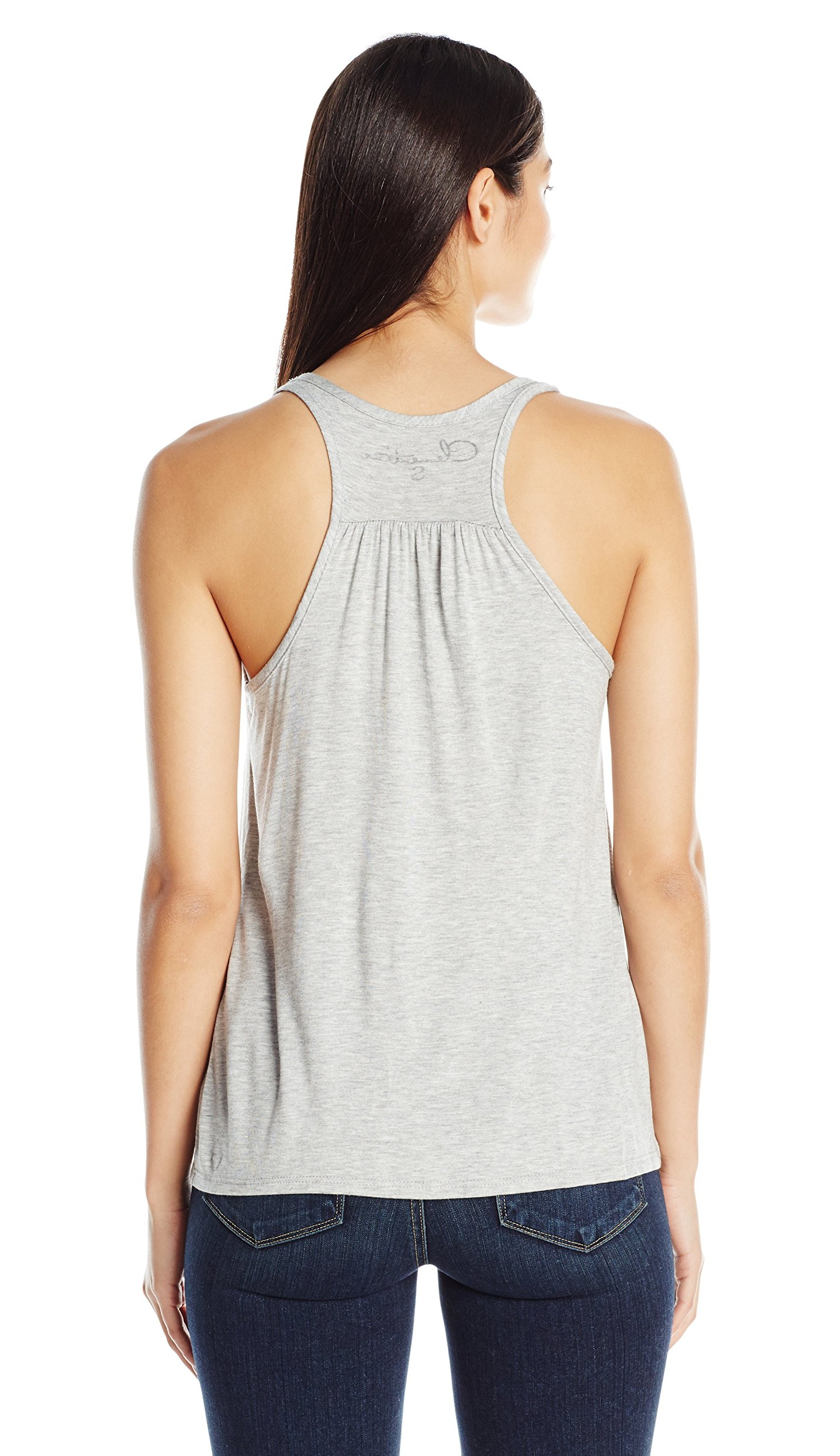 Women's Floral Skull Graphic Flowy Racerback Tank Top