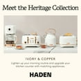 thumbnail image 5 of Haden Coffee Machine, 12 Cup Programmable Coffee Maker, Ivory & Copper, 5 of 9