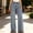 Light Blue, variant on JUSLIO Womens Jeans,High Waist Rhinestone Stretch Straight Leg Full Length Denim Jeans