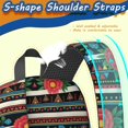 thumbnail image 5 of Pioneer Flower Floral Print Pattern 17" School Backpacks for Teens,Waterproof Oxford Fabric,S-Shape Padded Straps for School,Travel,Hiking,Camping, 5 of 5