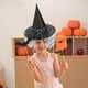 thumbnail image 4 of Decoraciones de Halloween Fiesta de Halloween Sombrero de bruja Cubierta de cara de encaje Sombrero de bruja de mago Sombrero de tafetán de poliéster Sombrero de bruja de encaje de disfraz, 4 of 6