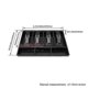 thumbnail image 3 of Black Cash Drawer Tray 4 Bill 3 Coin Cashier Tidy Box For Money Storage, 3 of 3
