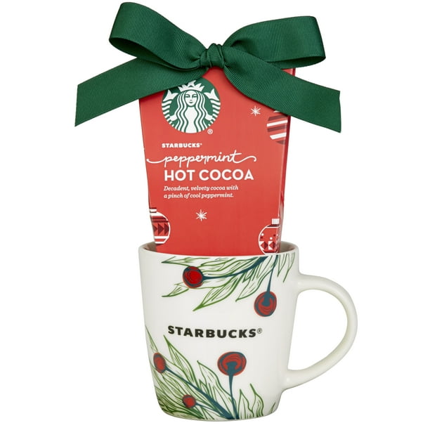 starbucks tall travel mug with cocoa