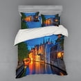 thumbnail image 2 of Ambesonne Colorful Bedding Set 3 Pcs, Middle Age Building, Twin XL, Multicolor, 2 of 3