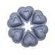 thumbnail image 5 of Moldes de silicona para pasteles Matsuzay 6 tazas bandeja para hornear antiadherente Gris Rosa, 5 of 6