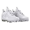thumbnail image 2 of Under Armour Youth Glyde Rubber Molded Softball Cleats White | White Size 1, 2 of 5