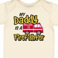 thumbnail image 4 of Inktastic My Daddy is a Firefighter with Fire Truck Boys or Girls Baby Bodysuit, 4 of 5
