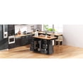 thumbnail image 4 of Embossed texture, internal storage racks - 56-inch kitchen island adding elegance to your home, 4 of 5