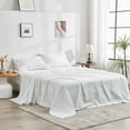 thumbnail image 4 of DOZ 100% GOTS Organic Percale Sheet Set, Crisp Cool, Long Staple, Breathable, Durable, 4 of 7