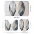 thumbnail image 3 of Gray Watercolor Surfboards 4Pcs Shower Curtain Set with Rugs with Rugs Toilet Lid Cover And Bath Mat Hawaiian Tropical Island Waterproof Shower Curtain for Bathroom Decor Set, 3 of 8