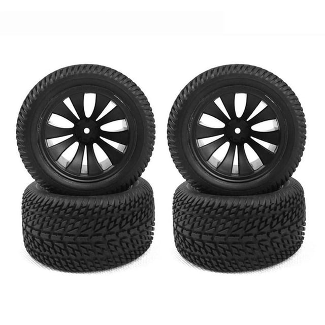 4 Piezas 90Mm NeumáTicos de Goma Rueda de NeumáTico para 144001 124019 12428 104001 16889 SG1601 Piezas de ActualizacióN de Coche RC
