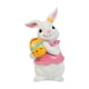 thumbnail image 1 of Escultura de figura de conejito de Pascua, linda decoración de primavera, adorno de mesa Conejo de huevo blanco, 1 of 9
