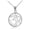 White, variant on Two-Tone Gold Om Symbol Charm Pendant Necklace (10K Yellow Gold, Pendant with 16" chain)