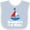 Blue and White, variant on Inktastic Grandpas First Mate Nautical Sailboat Boys Baby Bib