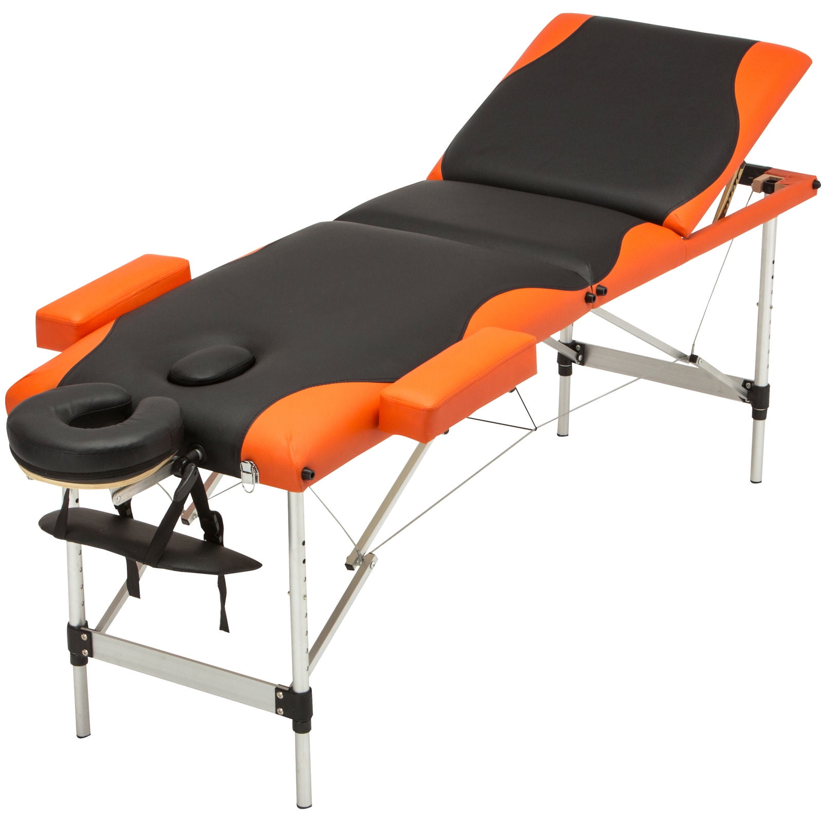 84"L Folding Massage Table Aluminum Frame 3 Fold Portable Massage Bed