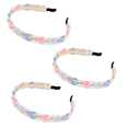 thumbnail image 1 of Diadema con cadena Vhermosa 3 piezas diadema de reacciones encadenadas para mujeres y niñas resina de metal con cadena gruesa, 1 of 5