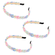 thumbnail image 1 of Diadema con cadena para mujer, diadema encadenada, 3 piezas, diadema de reacciones encadenadas para mujeres y niñas, aro para el cabello inspirado, diadema de resina de metal con cadena gruesa, 1 of 5