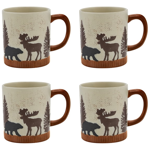 Park Designs Wilderness Trail Mug Set - Beige