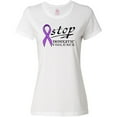 thumbnail image 3 of Inktastic Stop Domestic Violence-purple ribbon Women's T-Shirt, 3 of 5