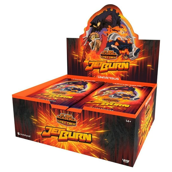 UVS Games: My Hero Academia Collectible Card Game Set 6: Jet Burn Booster Display - Contains 24 Jet Burn Booster Packs - Deck Building Game, Universus