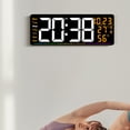 thumbnail image 5 of Colorful LED Clock With Multiple Functions Including Time Date And Temperature Display Customizable Brightness, 5 of 9