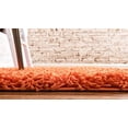 thumbnail image 3 of Unique Loom 3127929 2 Pi 2 Po x 6 Pi 5 Po Tapis Solide Shag Runner&44; Tigre Orange, 3 of 6