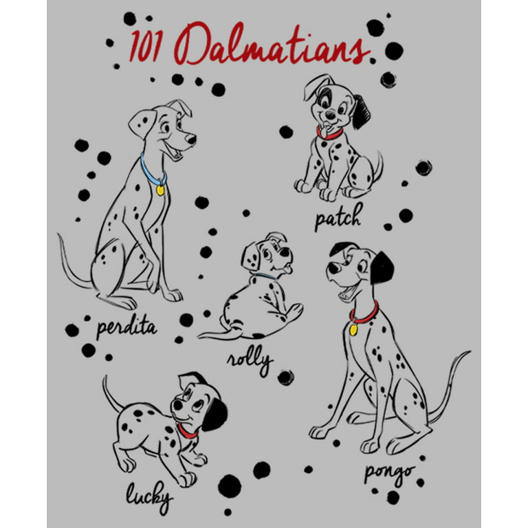  Disney 101 Dalmatians Perdita Portrait T-Shirt : Clothing,  Shoes & Jewelry