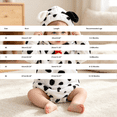 thumbnail image 5 of GiLiling Toddler Spotted Dog Costume for Girls and Boys 3D Hooded Animal Jumpsuit for Halloween Dress-Up Outfit Party (White, 8-12 Months), 5 of 9