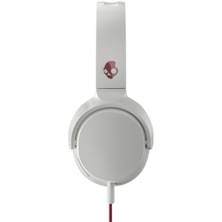 Skullcandy - Riff Wired On-Ear Headphones - White/Crimson