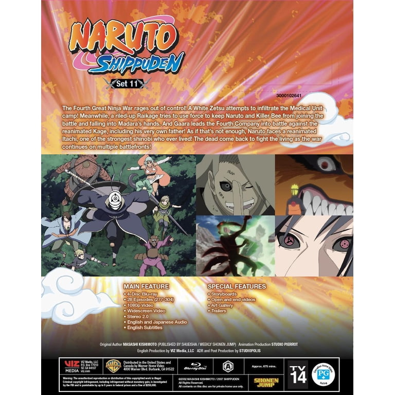 Naruto Shippuden Set 11 (Blu-ray), Anime, Viz Media - Walmart.com