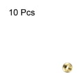thumbnail image 3 of Uxcell Beads 2mm Stainless Steel 1mm Hole Dia Bead for DIY Crafts, Gold Tone 10 Pack, 3 of 6