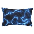thumbnail image 1 of Fotbe Blue Lightning Funda de Almohada Decorativa Estilo Occidental, Lujo en Algodón, Fundas para Almohadas King, Cojín Estampado para Decoración del Hogar-16"x24", 1 of 6