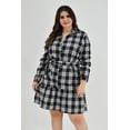 thumbnail image 1 of Vestido cuadros Roman Fashion Tallas Extras 4320 Blanco 42, 1 of 7