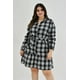 thumbnail image 1 of Vestido cuadros Roman Fashion /Tallas Extras, 4320 (Blanco) blanco 40, 1 of 7
