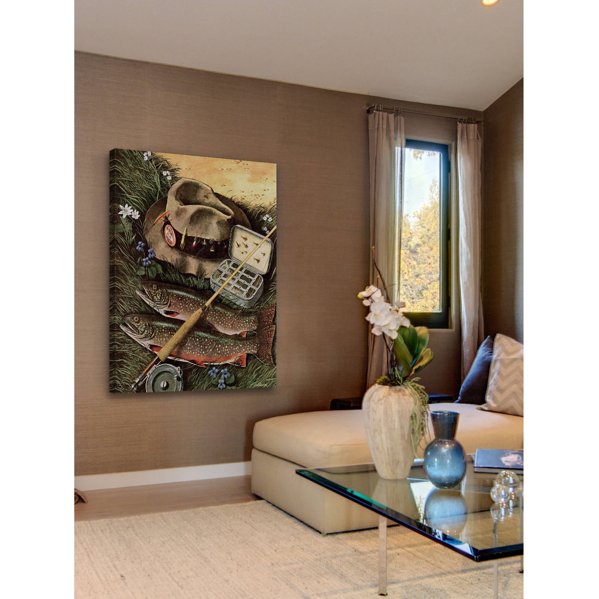 Marmont Hill Fishing Still Life by John Atherton Painting Print on Canvas